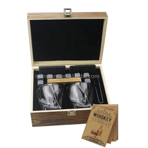IWINSTONE hecho a mano caja de madera con calidad Premium giro vasos de whisky conjunto - Product Image 5