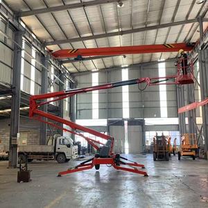 <span class=keywords><strong>Plataforma</strong></span> Elevadora Articulada Remolcable Anticorrosión Montada en <span class=keywords><strong>Remolque</strong></span>, Tipo Cherry Picker, Duradera para Trabajos Aéreos - Product Image 4