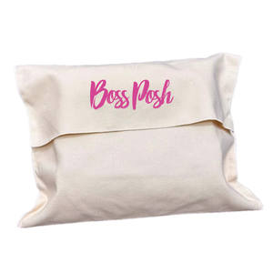 100% コットンドローストリングダストバッグ本カスタムロゴプリントフラップソフト封筒ポーチ下着用クラフトキャンドル使用ファッションスタイル - Product Image 2