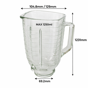 <span class=keywords><strong>Vaso</strong></span> <span class=keywords><strong>de</strong></span> Repuesto para Licuadora <span class=keywords><strong>de</strong></span> Acero Inoxidable Eléctrico <span class=keywords><strong>de</strong></span> 5 Tazas y 1500 ml, Marca <span class=keywords><strong>Vaso</strong></span> 4655, Precio <span class=keywords><strong>de</strong></span> Fábrica, Uso Doméstico, Duradero - Product Image 4
