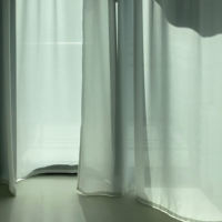 Voilages en tulle texturé lin fin personnalisables, plissés floraux de haute qualité, pour chambre, hôtel, bureau, avec fonction d'ombrage en format corde