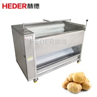 Machine à éplucher et à laver les patates douces, commerciale, automatique, gingembre, manioc, carottes, brosse