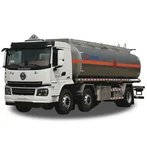 Shacman 23500 Liters 6000 Gallon Diesel Oil Transporter Capacity Fuel tanker truck 6x2 oil tanker truck for sale