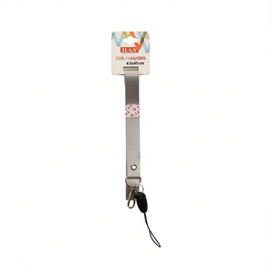 Laccetto da collo ILAN 1,5x45 cm con clip in metallo per badge identificativo e portachiavi - Product Image 2