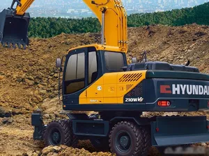 Nova máquina agrícola grande balde roda hyundai 210 escavadeira preço à venda