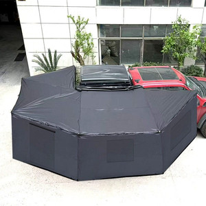 Tenda <span class=keywords><strong>da</strong></span> Tetto 360° con Apertura Laterale Rapida, Impermeabile, <span class=keywords><strong>per</strong></span> Quattro Stagioni, in <span class=keywords><strong>Tela</strong></span>, a Forma di Ventaglio a 270 Gradi, <span class=keywords><strong>per</strong></span> Auto e Attività all'Aperto - Product Image 1