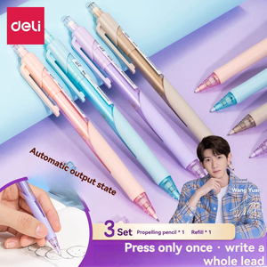 DELI s1206 bút chì di động 0.5 bút chì tự động ra khỏi bút thử đơn giản 0.7 viết HB với tẩy Báo Chí bút chì cơ khí <span class=keywords><strong>2</strong></span> - Product Image 2