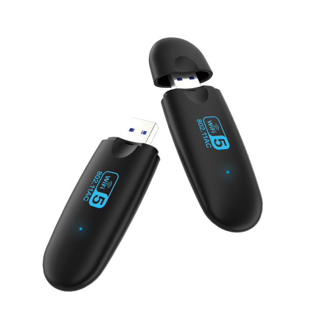 1300mpbs Usb 2.0 Wifi 6 Dongle 802.11ac Long Range Wireless Network Cards  RTL8812CU Wifi Adapter for Print Server