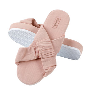 Pantofole da donna in finto lino con cartoni animati, sandali creativi e adorabili a forma di animale Fugu, sandali da casa con suola spessa in lino, silenziosi e morbidi - Product Image 3
