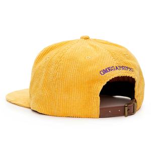 หมวกแก๊ปปักลาย 5 ชิ้น แบบไม่มีโครงสร้าง  ผ้าคอร์ดูรอย สีเหลือง - Product Image 2