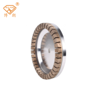 Roue diamantée segmentée en forme de coupelle 150*15*10 pour machine à rectifier les bords de double vitrage