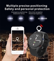 Montre connectée 4G pour seniors VL08P avec détection de chute, SOS d'urgence, localisation Wi-Fi, pour soins aux personnes âgées et travailleurs de l'assainissement