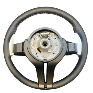 Volant en cuir de qualité supérieure sans airbag pour BMW Série F Série M - Remplacement direct pour un look sportif - Tuning - Product Image 3