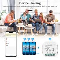 Module d'ouverture de porte de garage WiFi Tuya OEM avec commande vocale Alexa/Google/Yandex, application Smartlife Tuya, modèle QS-WIFI-C03, utilisation en intérieur