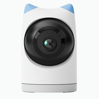Caméra de surveillance intérieure sans fil 3MP 2K HD PTZ avec positionnement prédéfini, stockage cloud et sur carte, visualisation à distance