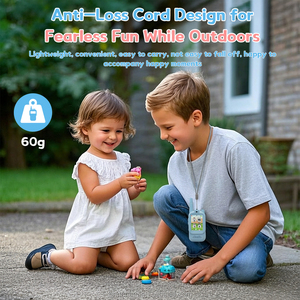 Talkie-walkie vidéo créatif pour enfants, bidirectionnel, portée de 1500 pieds, effets vocaux sympas pour les enfants de 3 à 12 <span class=keywords><strong>ans</strong></span>, Noël, anniversaire, extérieur - Product Image 2