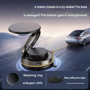 Kingjoy Magnetic Phone <strong>Holder</strong> 360 Rotatable Strong Suction Mount Ideal for Car/Mirror/Gym/Shower/or Smooth Surface - Product Image 3