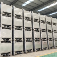 Conteneur IBC en acier inoxydable 1000L avec jauge de niveau à rabat magnétique