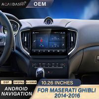 Autoradio DVD Android 13 Snapdragon Qualcomm 12,1 pouces pour Maserati Ghibli 2014-2019, navigation GPS, autoradio stéréo Android