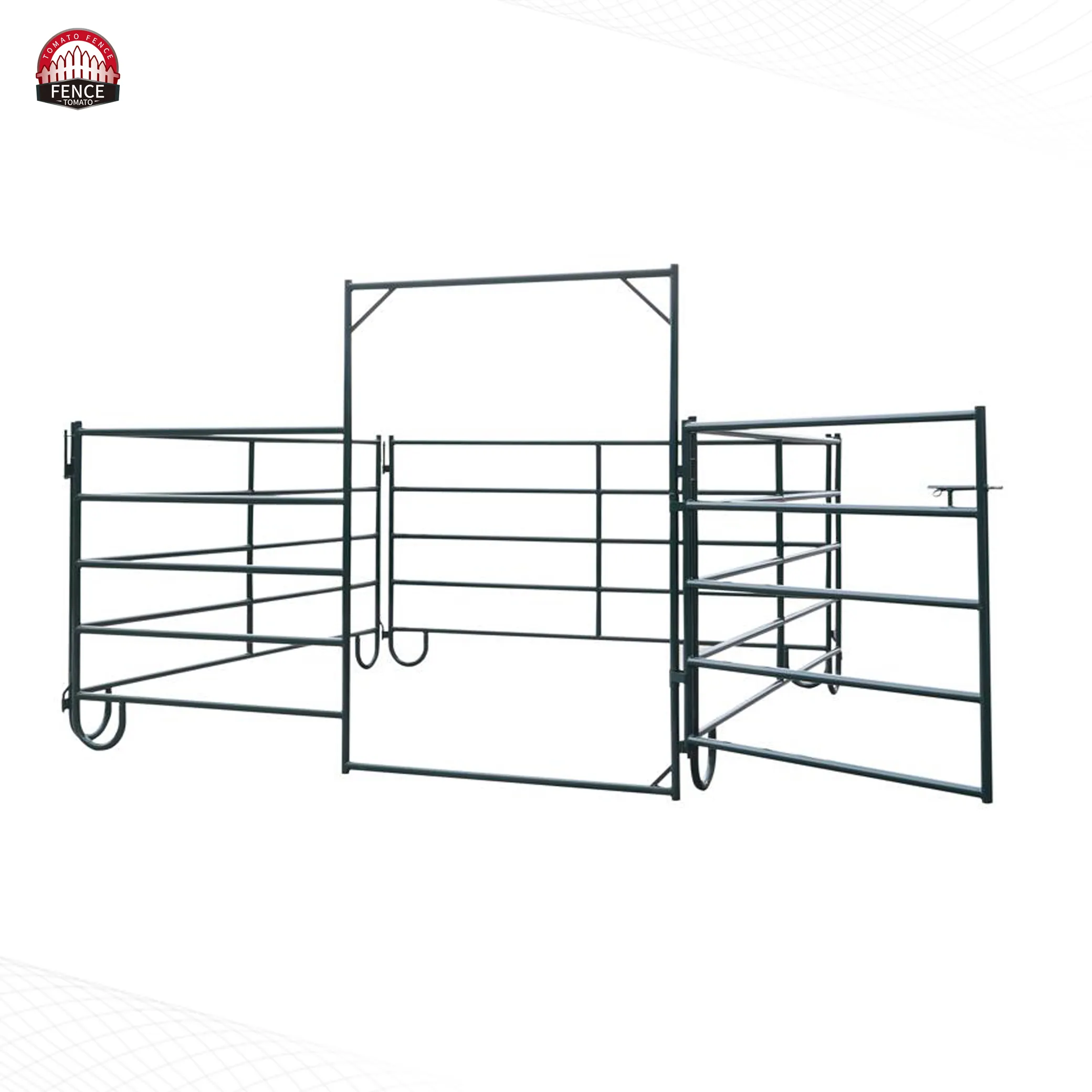 Durable Quality Portable Steel Horse Fence Panels and Powder Coated Horse Corral Panels for Horse Round Pen