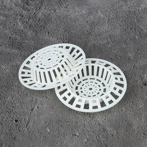 Crépine de vidange ronde en plastique blanche pour évier, cuisine, salle de bain, compatible lave-vaisselle - Product Image 1