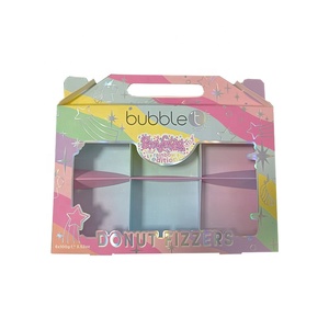 Özel baskı su geçirmez fantezi kağit kutu ambalaj pencere kabartma sünger astar ile el yapımı katlanır kutu - Product Image 5