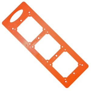 Slotted Marking Board For Switches And Sockets Orange Plastic Opening Mold Wall Socket Type 86 Standard Size - Product Image 1