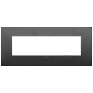 Vimar Classic 7M Matt Graphite <b>Plate</b> 21.75x9.5cm Wall <b>Switch</b> Cover - Product Image 1