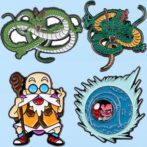 Ensemble d'épingles en émail <span class=keywords><strong>DBZ</strong></span> Shenron Master Roshi Buu, broche en métal, badge de revers anime pour <span class=keywords><strong>sac</strong></span> à <span class=keywords><strong>dos</strong></span>, vêtements, cadeau de collection - Product Image 1