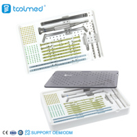 TOOLMED Instruments vétérinaires orthopédiques ALPS à verrouillage, kit d'instruments vétérinaires MINI, ensemble d'instruments vétérinaires