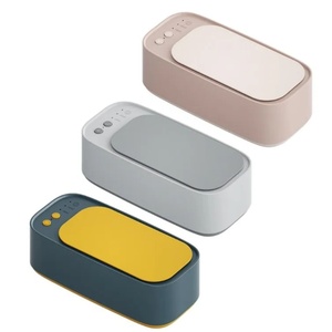 3 Modes <b>Mini</b> Portable Motor <b>Vibration</b> Glasses Dentures Cleaner 300ml High Frequency Glasses Cleaning Machine - Product Image 1