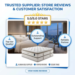 Matelas moderne YiQiMeng avec surmatelas à ressorts ensachés, tissu tricoté, housse amovible 100% polyester, fermeté moyenne, garantie 10 ans - Product Image 3