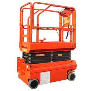 Platform Kerja Portabel Industri dengan Ketinggian yang Dapat Disesuaikan 6m 8m 10m 12m 14m, Lift Gunting yang Dapat Dipindahkan - Product Image 1