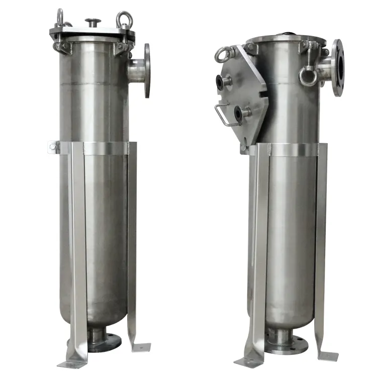 Yüksek kaliteli SS 304 316l paslanmaz çelik torba filtre konut gıda sınıfı sıhhi filtre makinesi meyve suyu/süt filtrasyon için