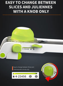 Affettatrice Mandolina Regolabile Sicura per Verdure, Tritatutto, Taglia Verdure Rapido, Affettatrice per Frutta, Patatine Fritte e <span class=keywords><strong>Julienne</strong></span> - Product Image 5