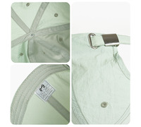 Topi Baseball Hijau Tipis Cepat Kering, Bernapas, Tahan Panas, Anti Air, Pelindung Matahari, Model Trucker untuk Pria