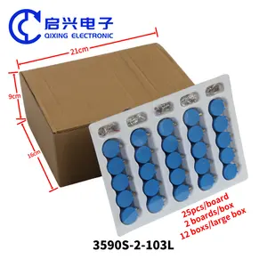 BONENS 3590S-2-103L potenziometro avvolto a filo multi girata di precisione 10K ohm 5% 2w 10 giri - Product Image 5