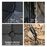 Tentes de camping et de chasse en plein air, angle de vue de 270°, camouflage pour l'observation des oiseaux, ventilation non obstruée, 2-3 personnes, tissu Oxford