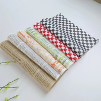 Papier ciré coloré par blanc imprimable semi transparent résistant d'huile et d'humidité pour des tasses de gâteau d'emballage de fruit
