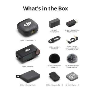 DJI Mic 3 Wireless <b>Microphone</b> 2 Tx 1 Rx With Charging Case 32 Bit Float <b>Recording</b> For Podcast Interview - Product Image 4