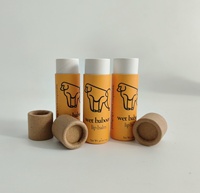 Tube en papier kraft recyclable de 10 ml pour cosmétiques, emballage de maquillage, baume à lèvres, tube en carton, conteneur pour rouge à lèvres, tube avec revêtement en cire