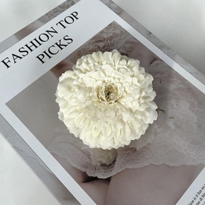 ดอกดาวเรืองเทียมทำจากผ้าไหมอุปกรณ์ตกแต่งหัว - Product Image 5