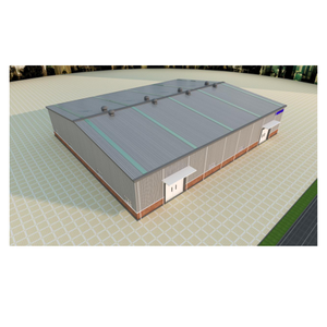 Entrepôt industriel moderne préfabriqué à faible coût, structure en acier, bâtiment métallique pour bureau - Product Image 5