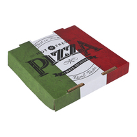 Boîte à pizza personnalisée en gros, imprimée et avec logo, boîte en papier kraft de qualité alimentaire durable et résistante, emballage alimentaire