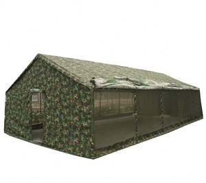 Carpa de Camping de Lona Tipo Safari Grande de Camuflaje Personalizada de 5x10M con Pared Lateral de Pantalla Grande para Zonas Tropicales - Product Image 1