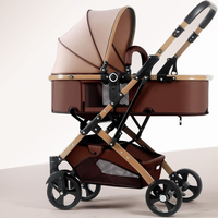 Nouvel ensemble de poussette et siège auto de luxe pour bébé, poussette pliable de voyage, landau 3 en 1 avec siège auto