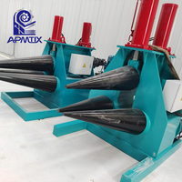 Machine à plier et à enrouler semi-automatique à 3 rouleaux hydraulique W11FC-10x1600 |   Plaques en acier inoxydable, acier au carbone, aluminium, marque APMT