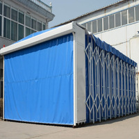 Cabine de peinture mobile rétractable Yiboyuan en acier galvanisé, tente de peinture extensible, fonctionnement manuel/électrique pour