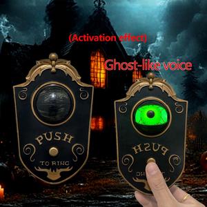 <strong>halloween</strong> animated eyeball doorbell scary sound effect push button door bell for haunted house front door party horror <strong>decoratio</strong> - Product Image 5