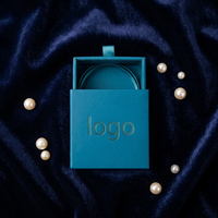 Boîte-cadeau en papier rigide de luxe de petite taille avec logo personnalisé pour bijoux, carnet et cadeau d'anniversaire